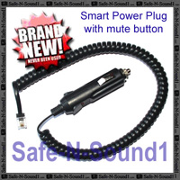 Cigarette Lighter Coiled Cord Power Plug